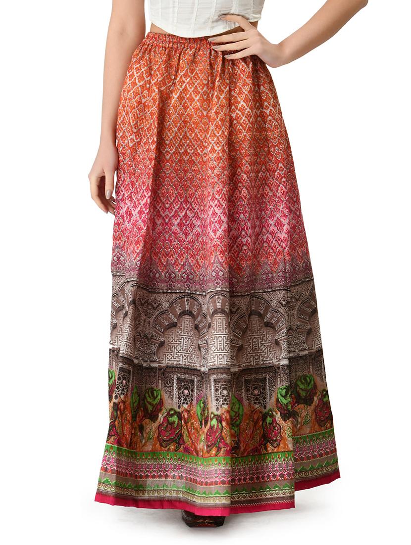 women multicolored printed flared skirt - 21244680 - Zoom Image - 0