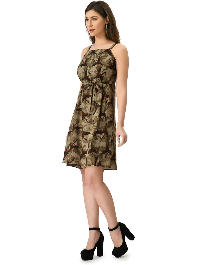 women multicolored printed a-line dress - 21244691 -  Standard Image - 1