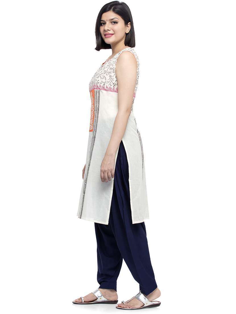 Women Sleeveless Printed Kurta - 21244775 -  Standard Image - 1
