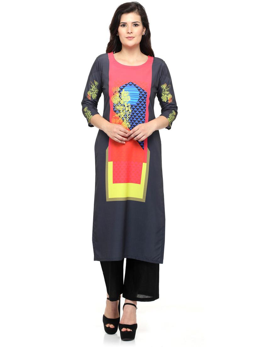 women three quarter sleeve printed kurta - 21244800 - Zoom Image - 0
