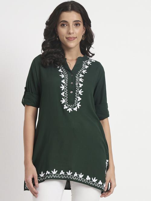 women embroidered regular top - 21244931 - Standard Image - 0