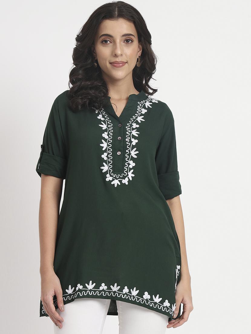 women embroidered regular top - 21244931 - Zoom Image - 0