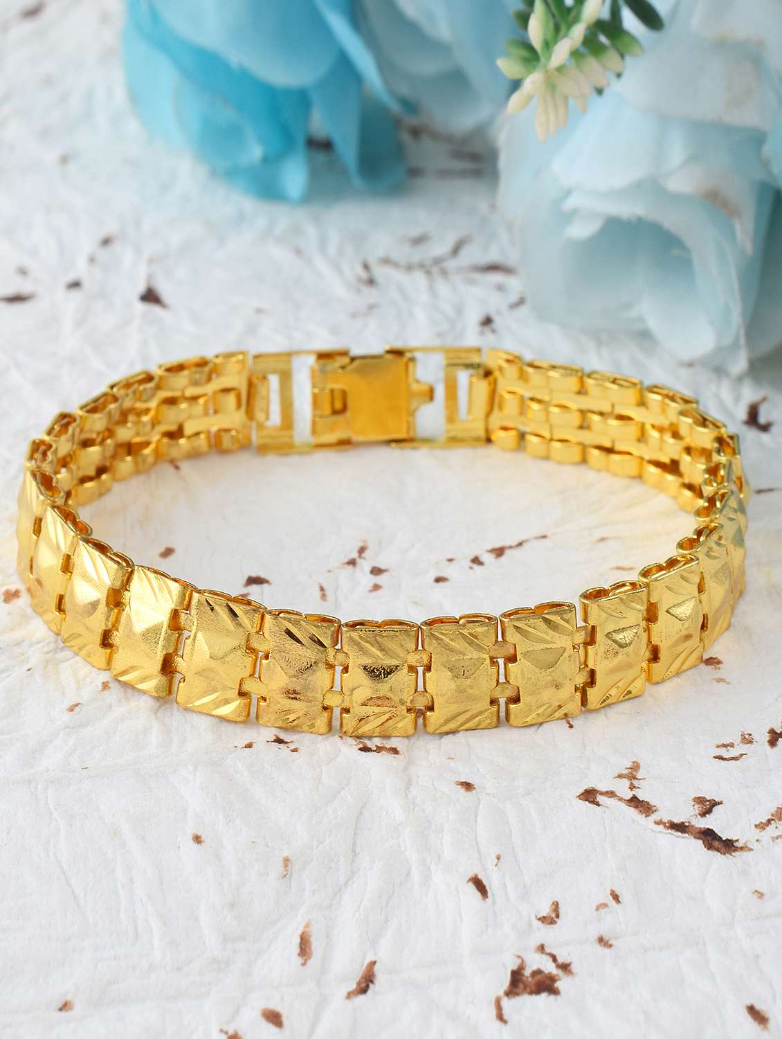 gold brass bangle bracelet