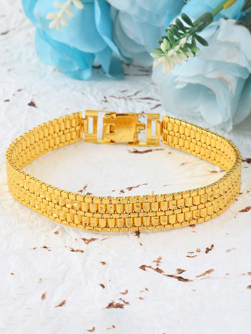gold brass bangle bracelet