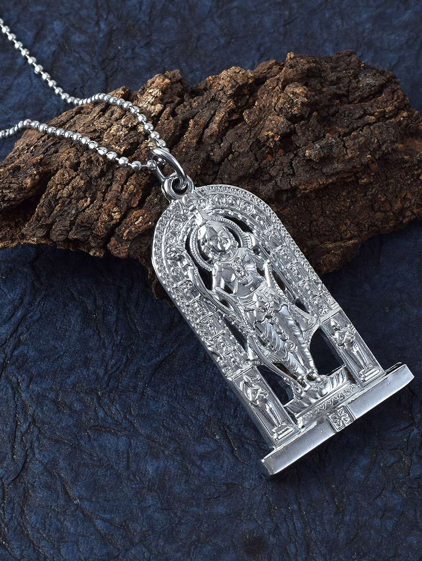 silver brass pendant