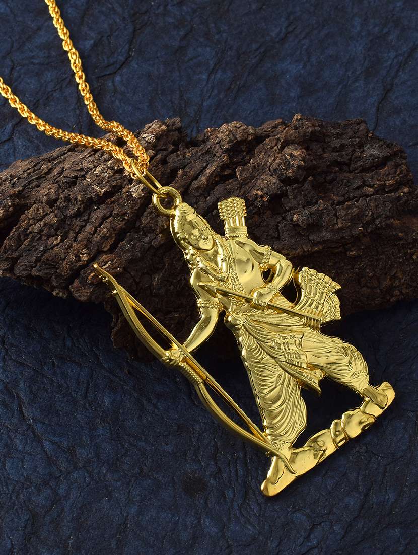 gold brass pendant