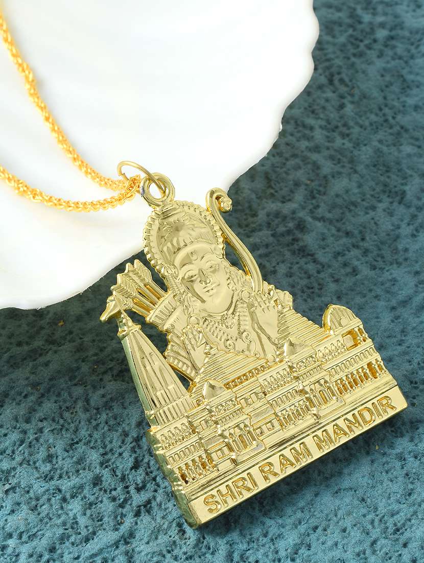 gold brass pendant