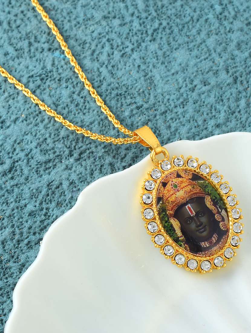 gold brass gold pendant