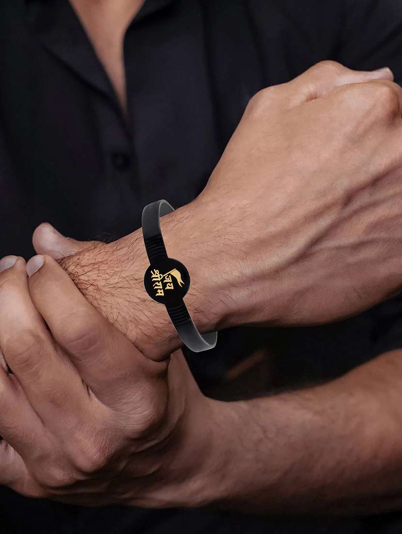 black brass bangle bracelet - 21246956 - Standard Image - 4