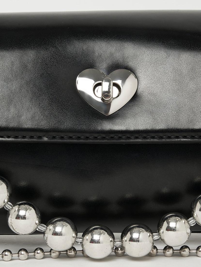 black leatherette (pu) handbag - 21246973 - Standard Image - 4