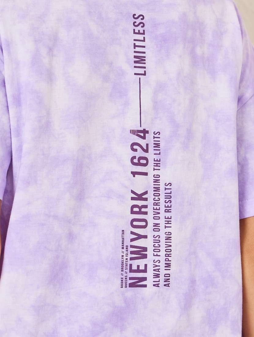 women round neck oversized t-shirt - 21246987 -  Standard Image - 4