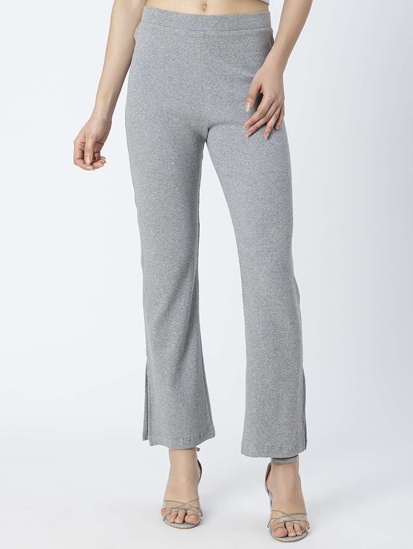 grey jersey bootcut trouser