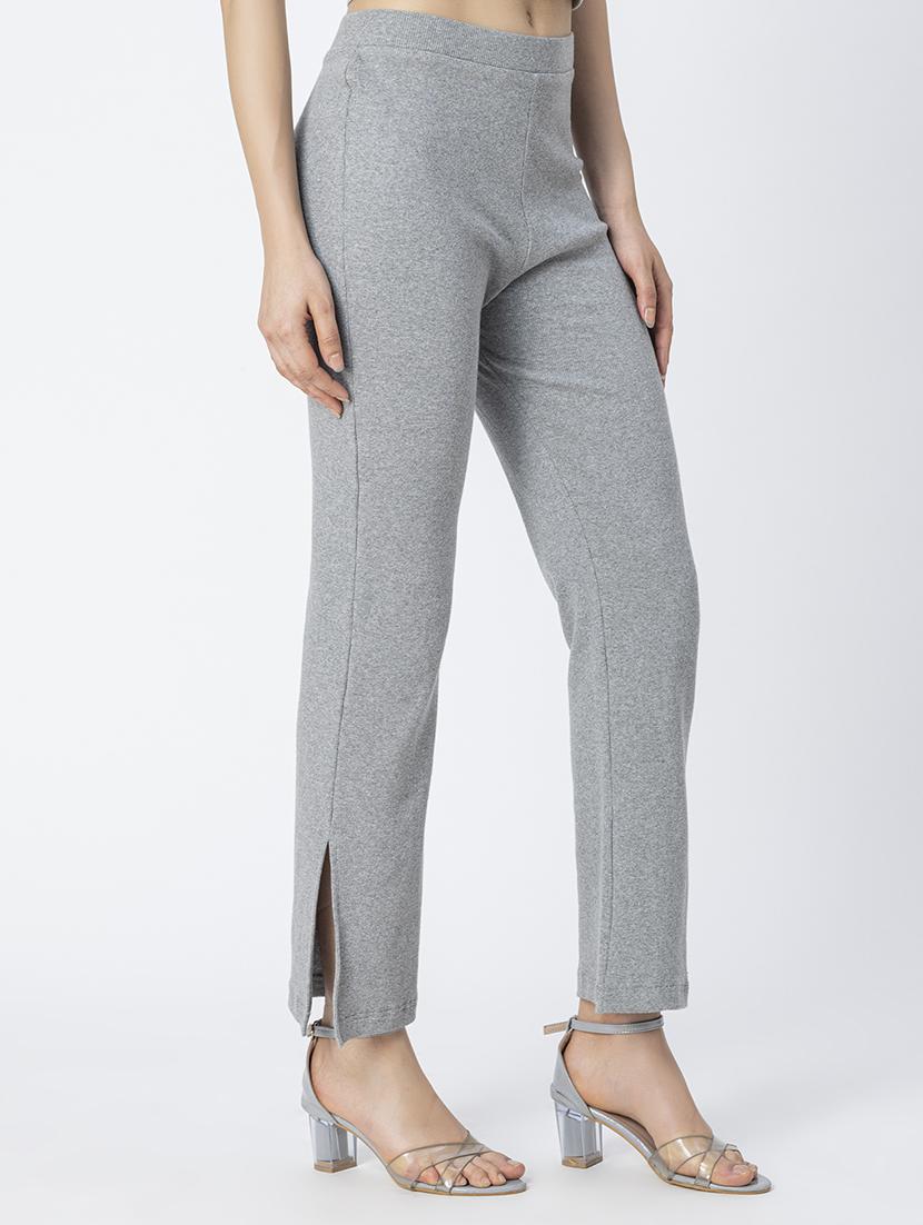 grey jersey bootcut trouser - 21247045 - Standard Image - 1
