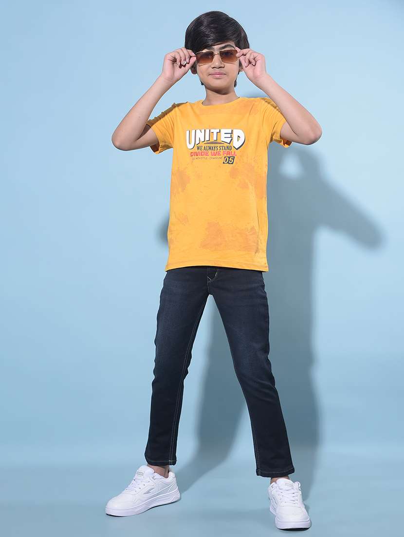 navy blue cotton blend plain jean - 21247080 -  Standard Image - 4