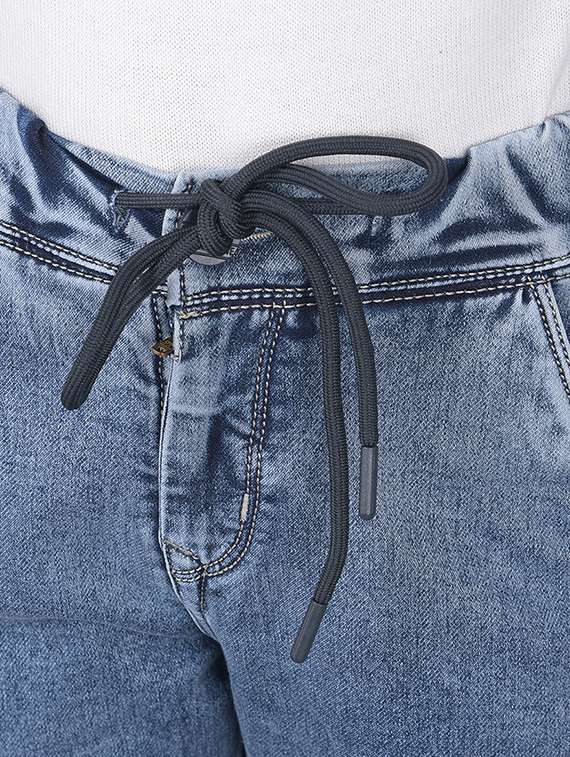 blue cotton blend plain jean - 21247098 -  Standard Image - 6