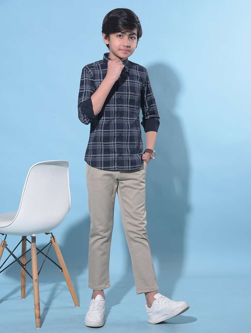 boys long sleeved cotton shirt - 21247108 -  Standard Image - 4