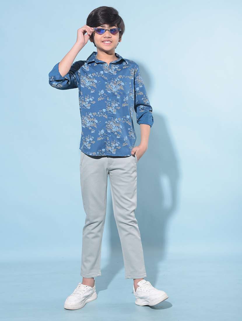boys long sleeved cotton shirt - 21247122 -  Standard Image - 4