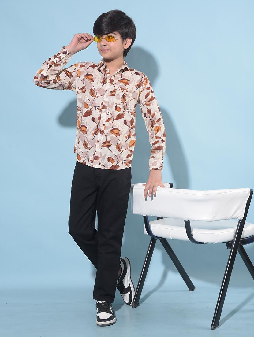 boys long sleeved printed shirt - 21247125 - Standard Image - 4