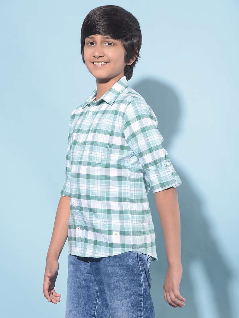 boys long sleeved cotton shirt - 21247143 -  Standard Image - 1