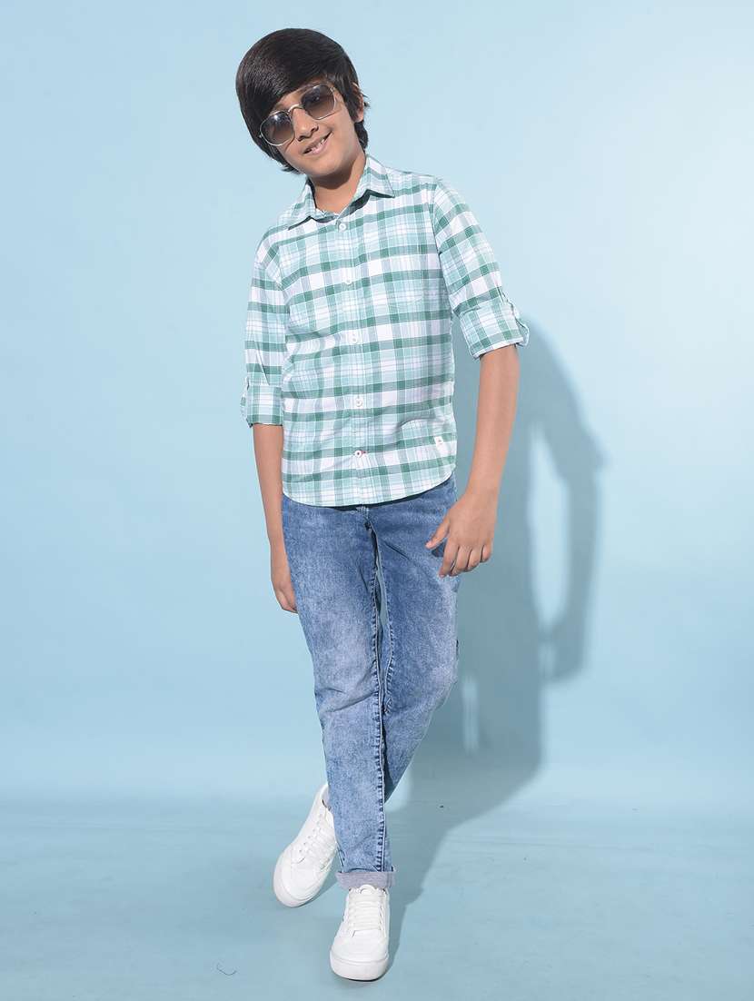 boys long sleeved cotton shirt - 21247143 -  Standard Image - 4