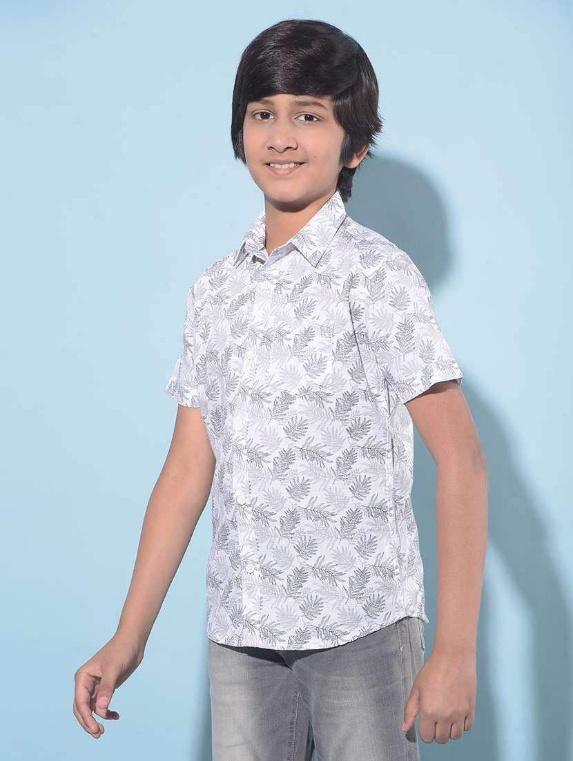 boys short sleeved cotton shirt - 21247146 -  Standard Image - 1