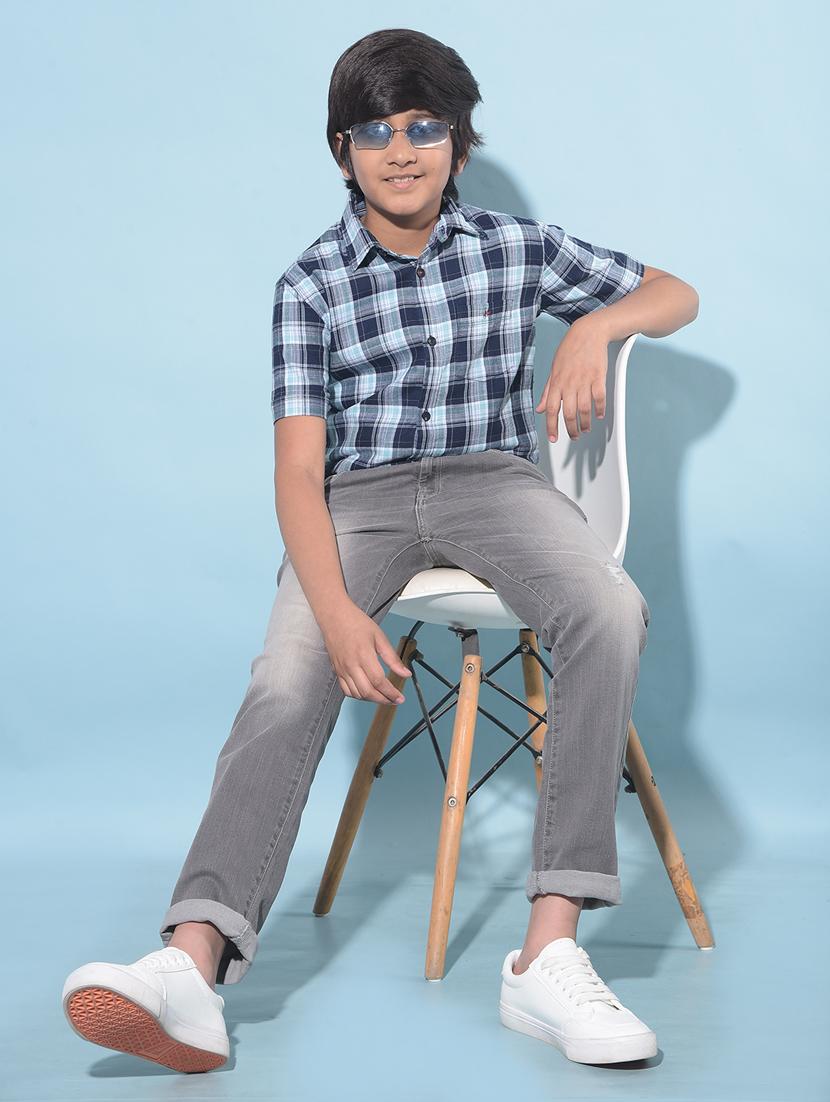 boys short sleeved cotton shirt - 21247155 - Standard Image - 4