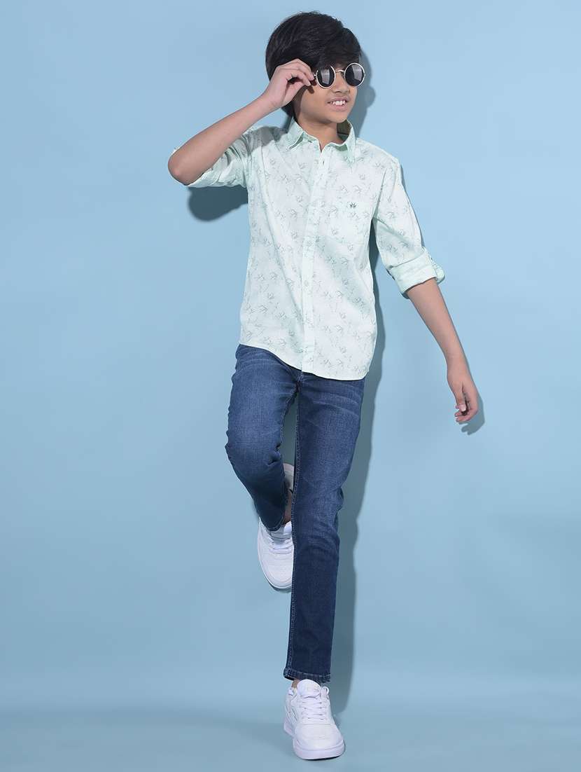 boys long sleeved cotton shirt - 21247159 -  Standard Image - 4