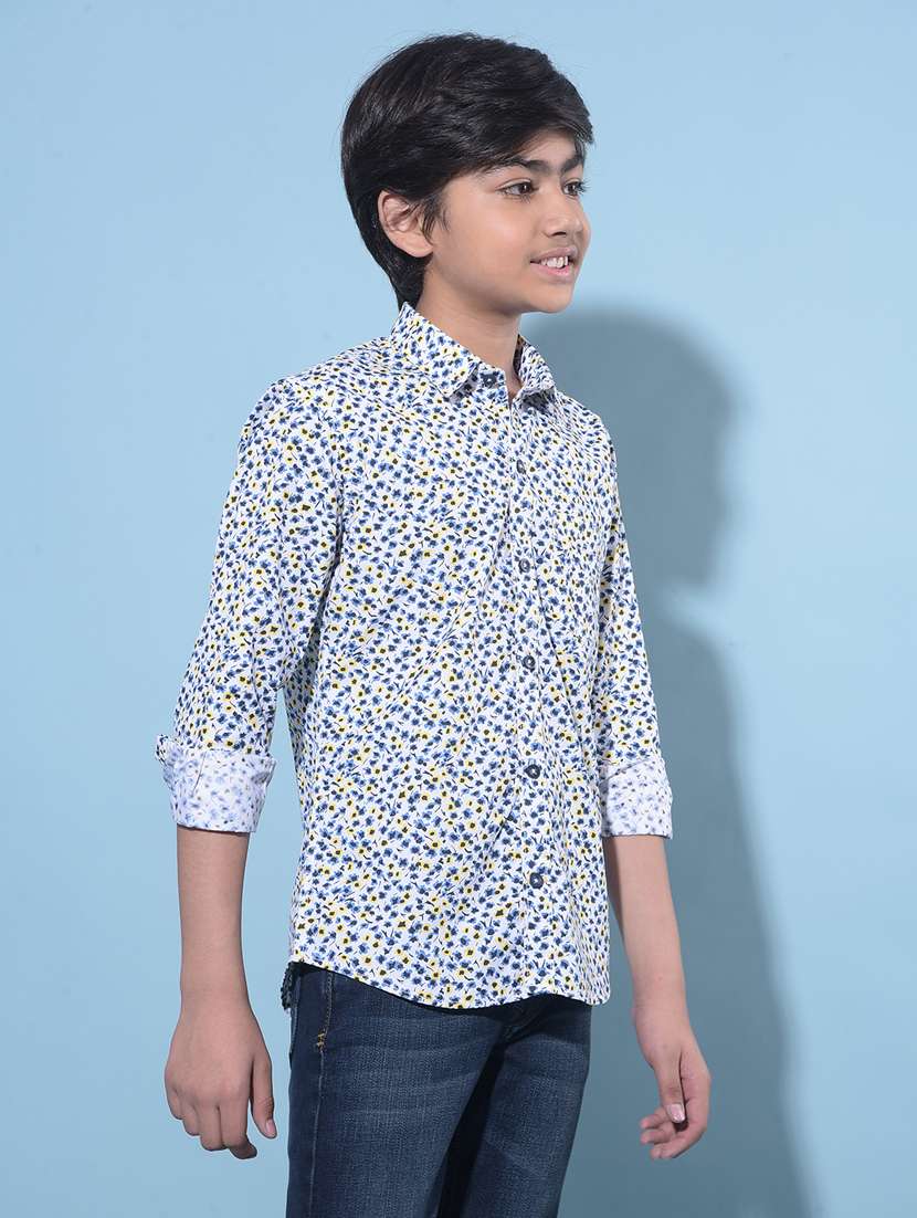 boys long sleeved cotton shirt - 21247166 -  Standard Image - 1