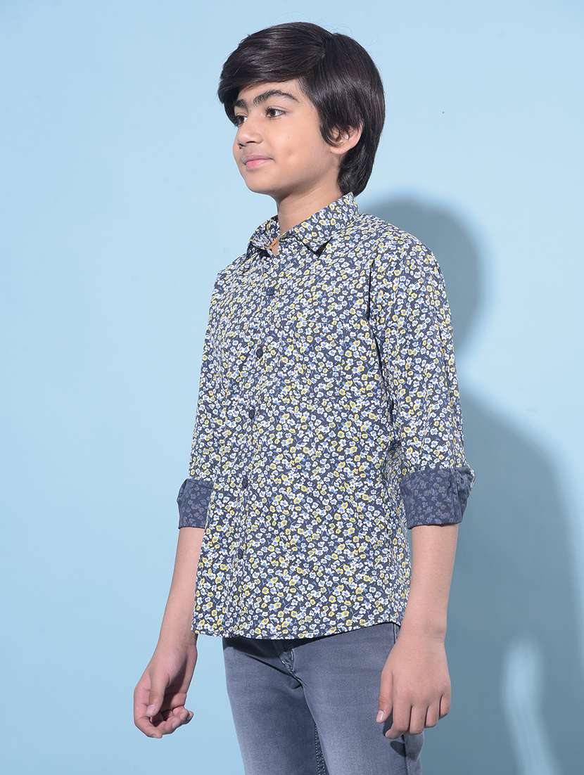 boys long sleeved cotton shirt