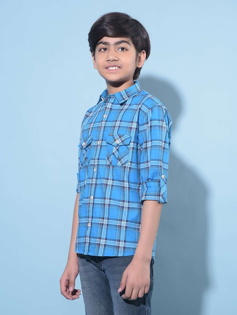 boys long sleeved cotton shirt - 21247169 -  Standard Image - 1