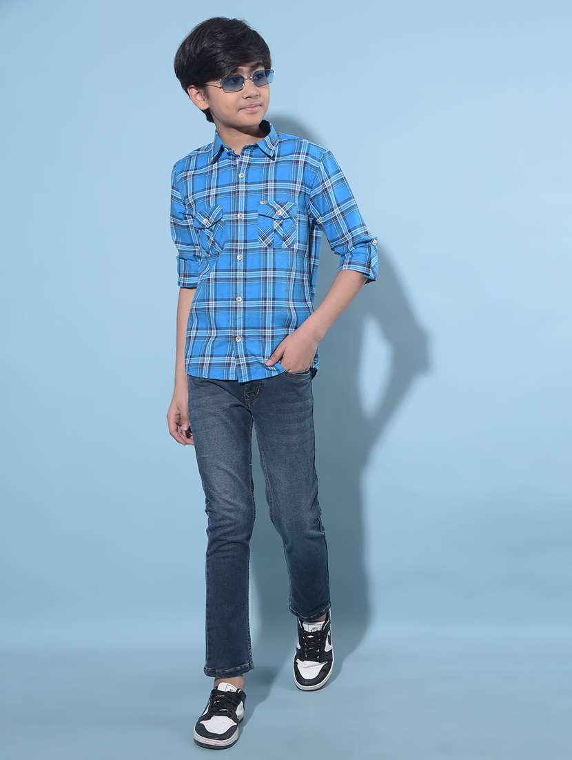 boys long sleeved cotton shirt - 21247169 -  Standard Image - 4