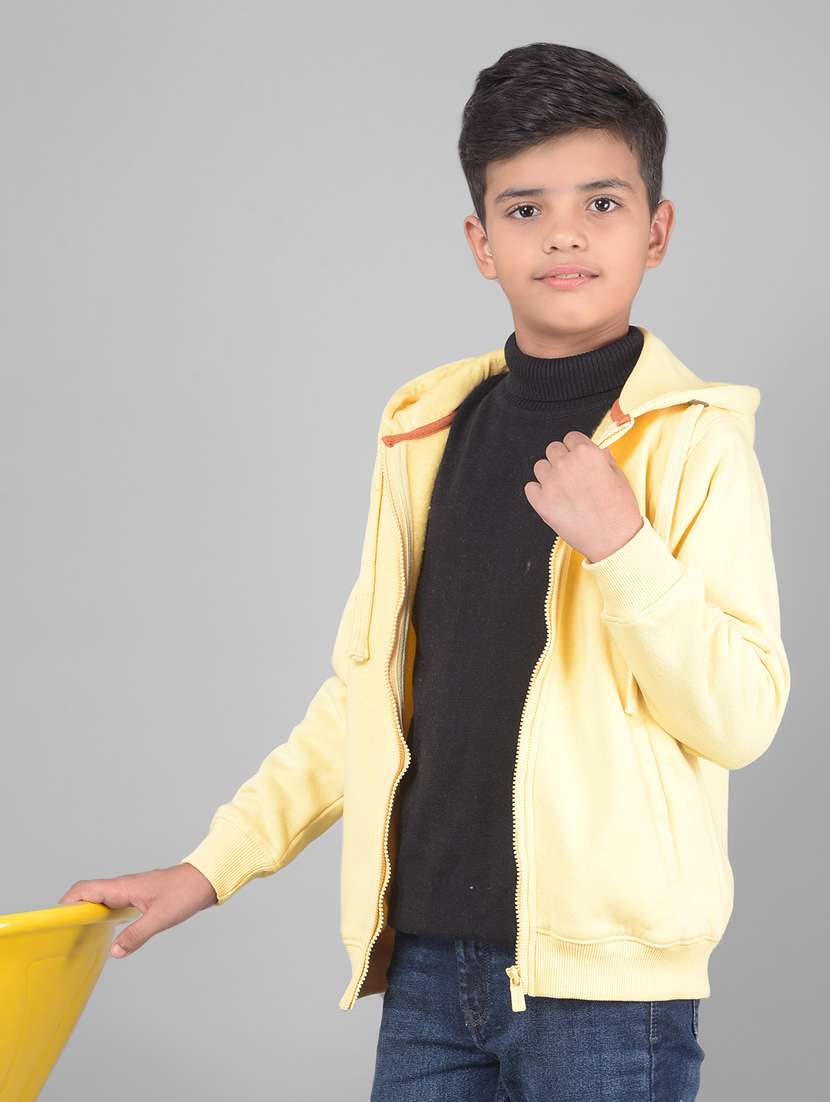 yellow cotton plain sweatshirt - 21247173 -  Standard Image - 1