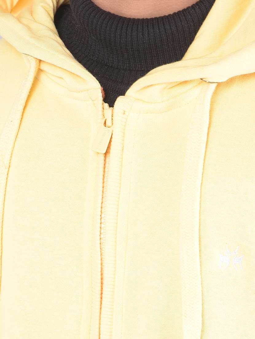 yellow cotton plain sweatshirt - 21247173 -  Standard Image - 4