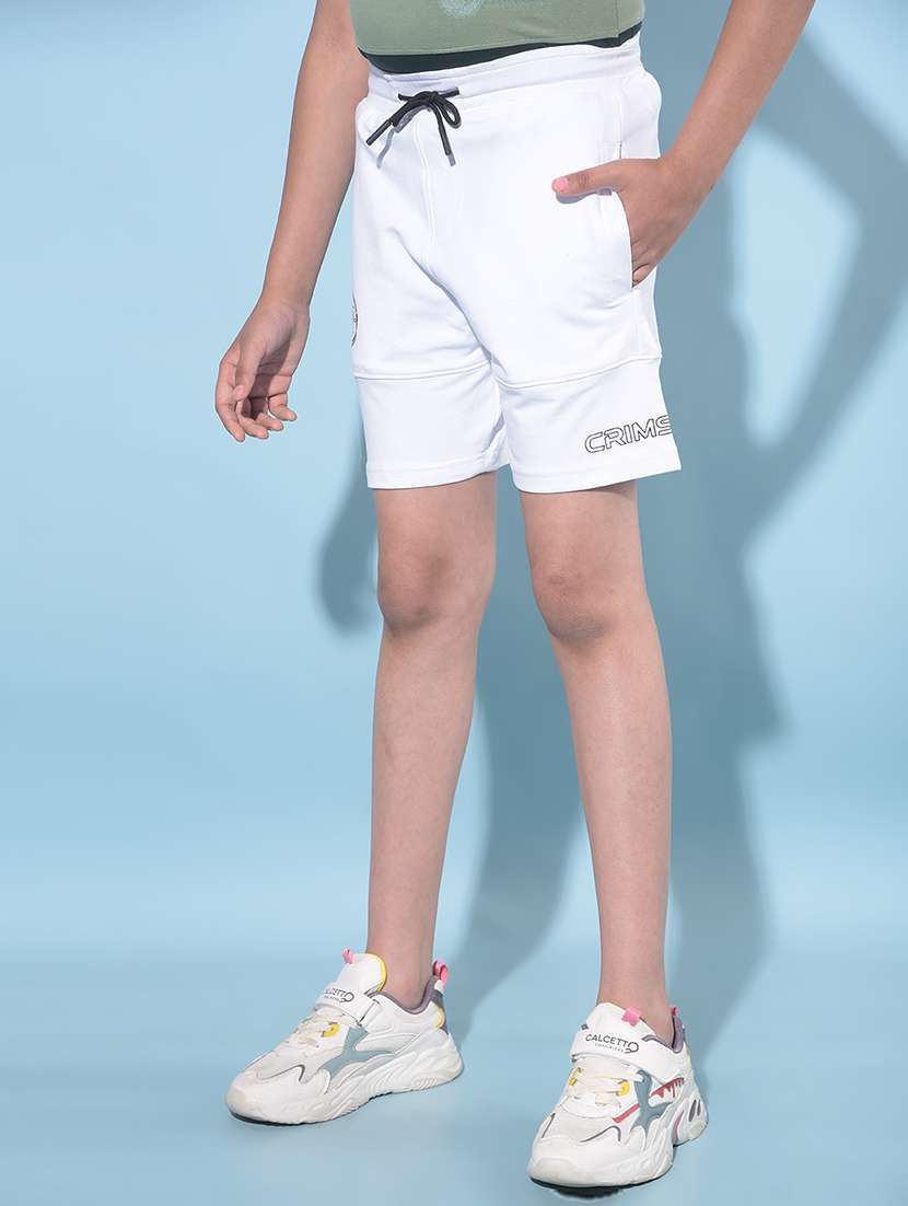 white cotton shorts  - 21247178 -  Standard Image - 1