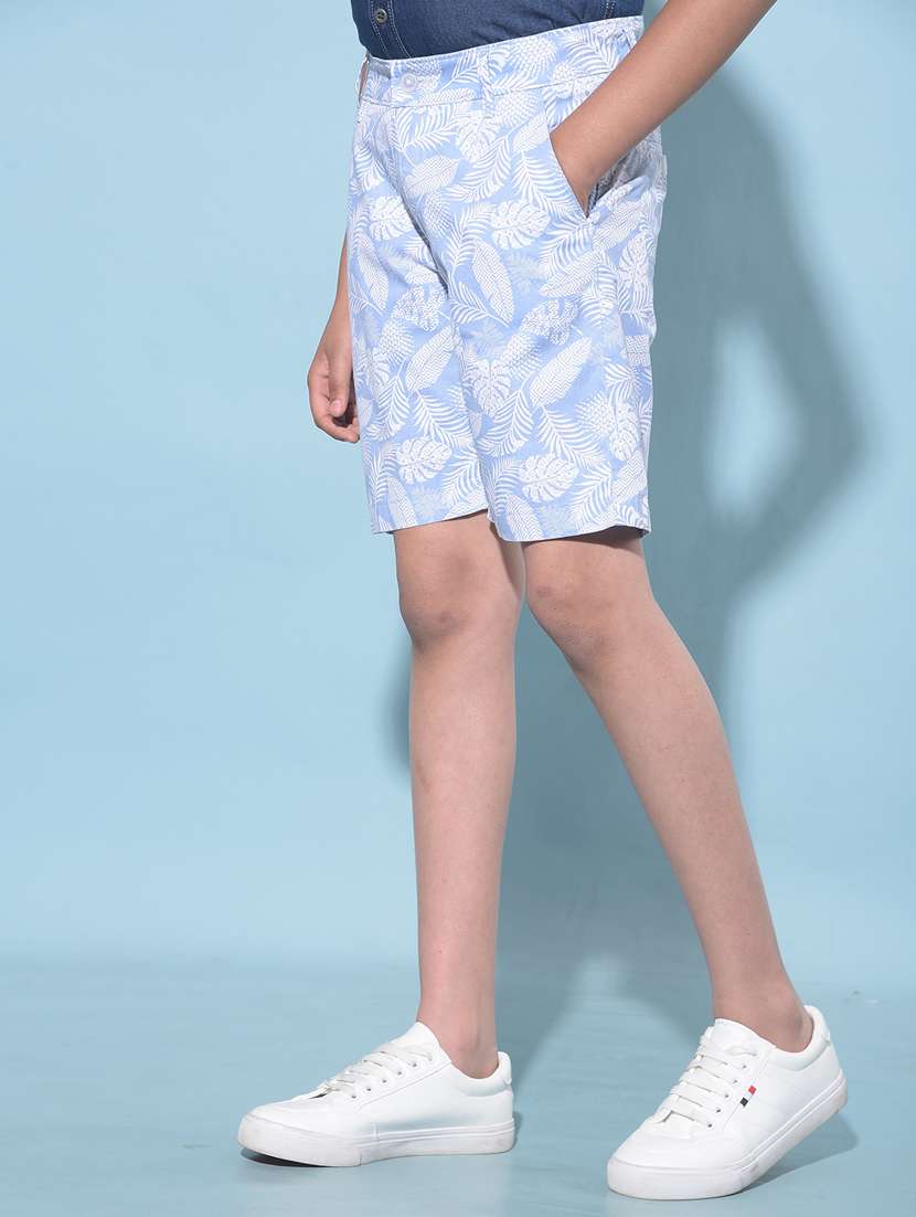 boys printed mid rise cotton shorts - 21247181 -  Standard Image - 1