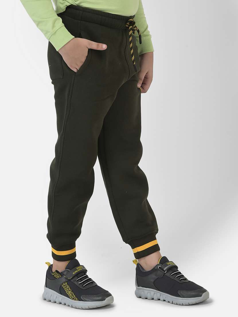 olive cotton blend track pant - 21247193 -  Standard Image - 1