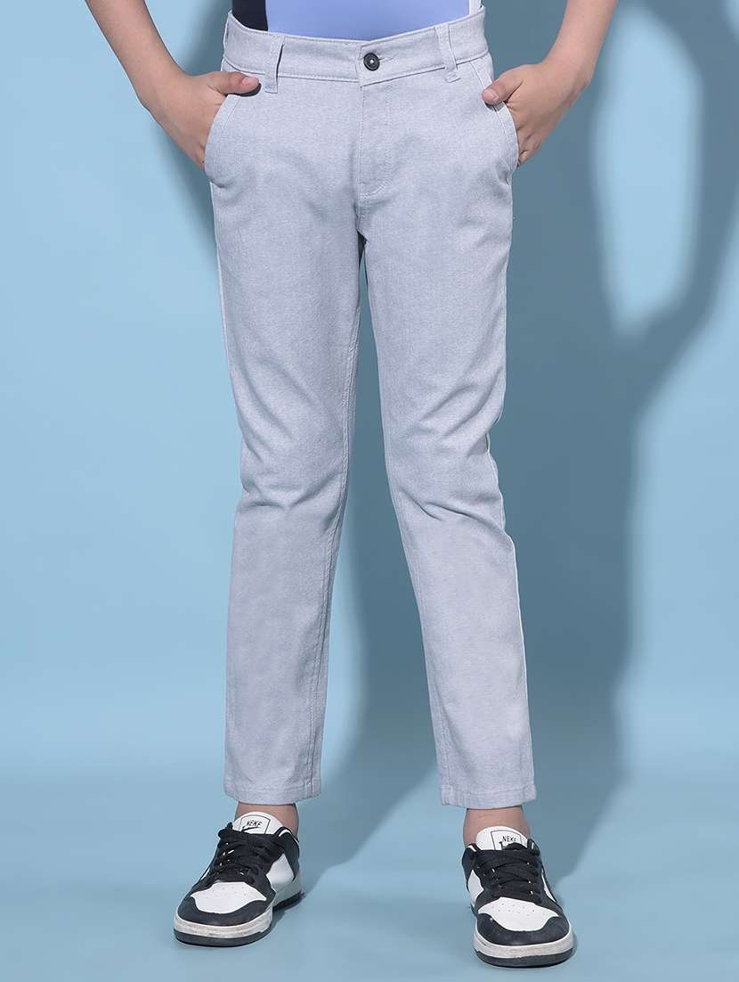 grey cotton chinos trouser