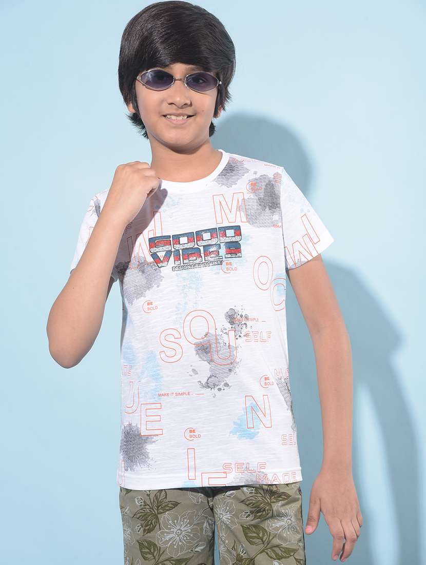 boys short sleeved cotton t-shirt