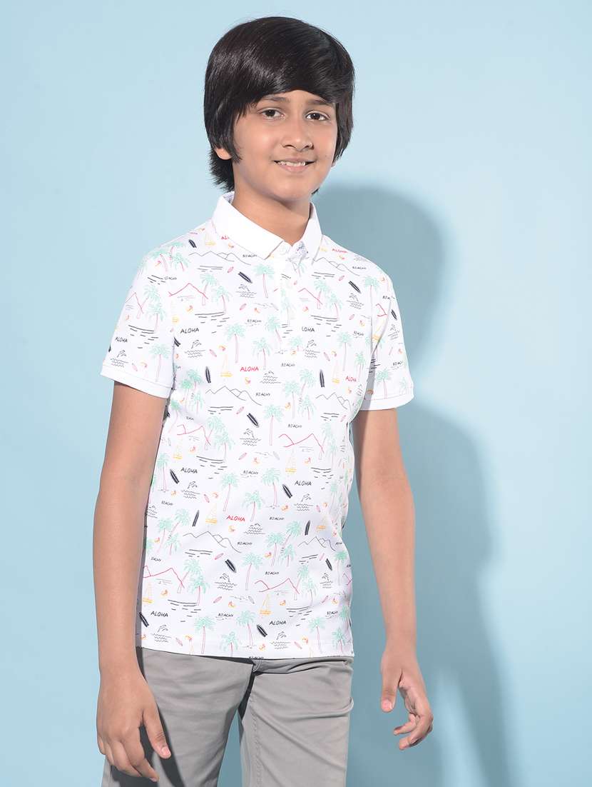 boys short sleeved cotton t-shirt