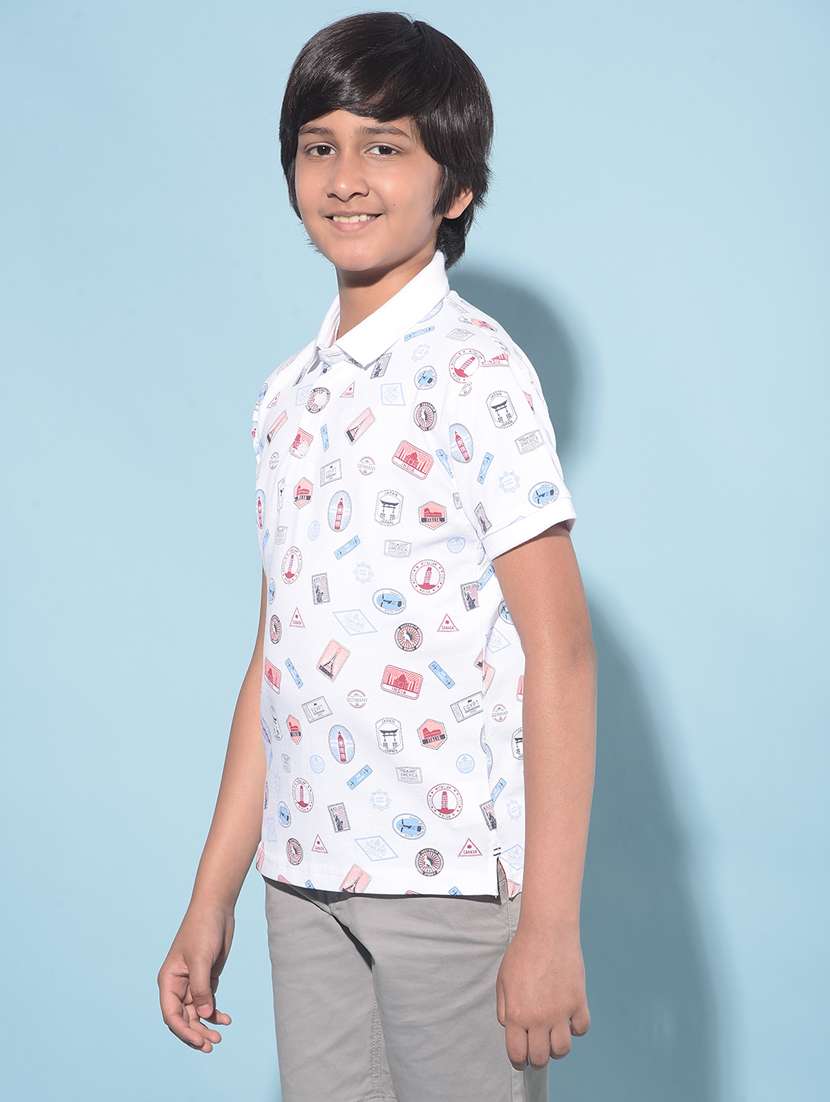 boys short sleeved cotton t-shirt