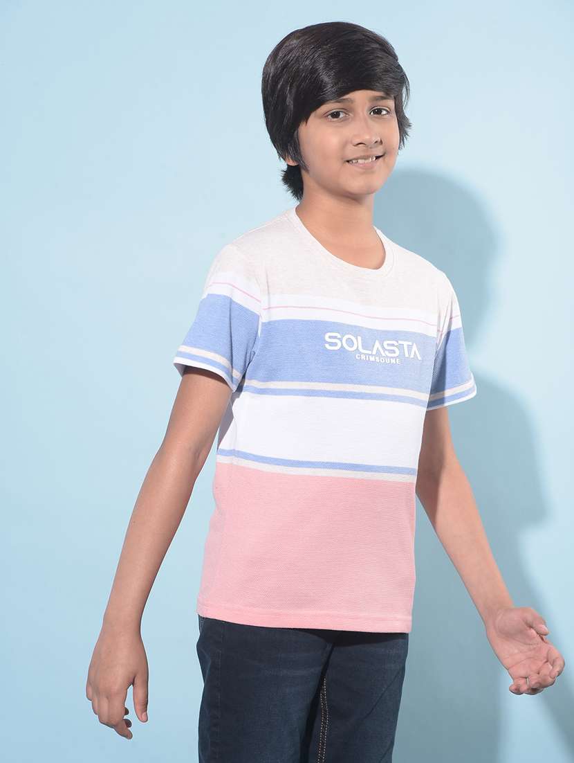 Boys Short Sleeved Cotton T-shirt - 21247284 -  Standard Image - 1