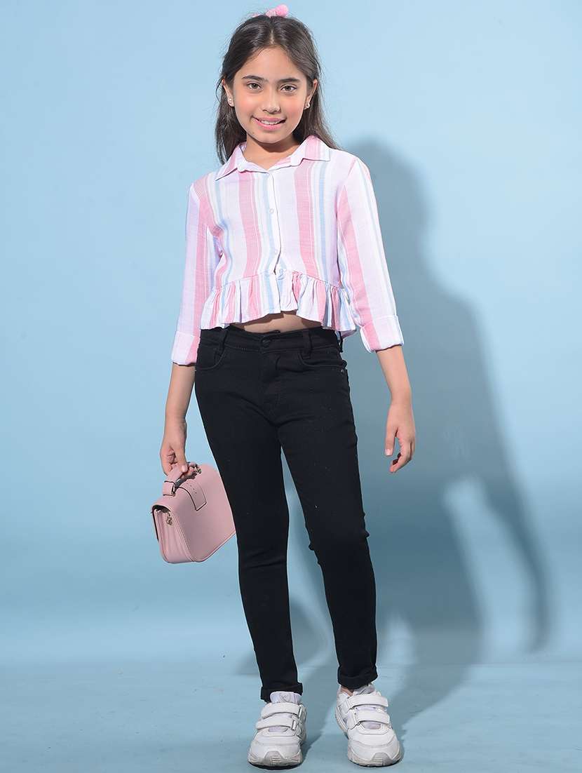 black cotton blend jean - 21247316 -  Standard Image - 4