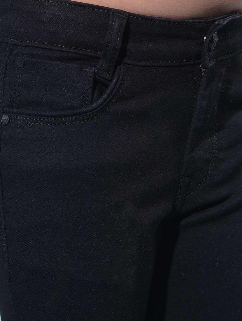 black cotton blend jean - 21247316 -  Standard Image - 6