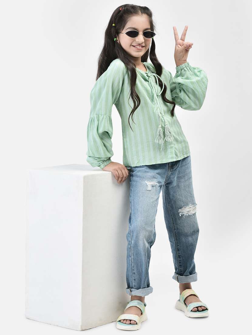 Green Viscose Top - 21247344 -  Standard Image - 4