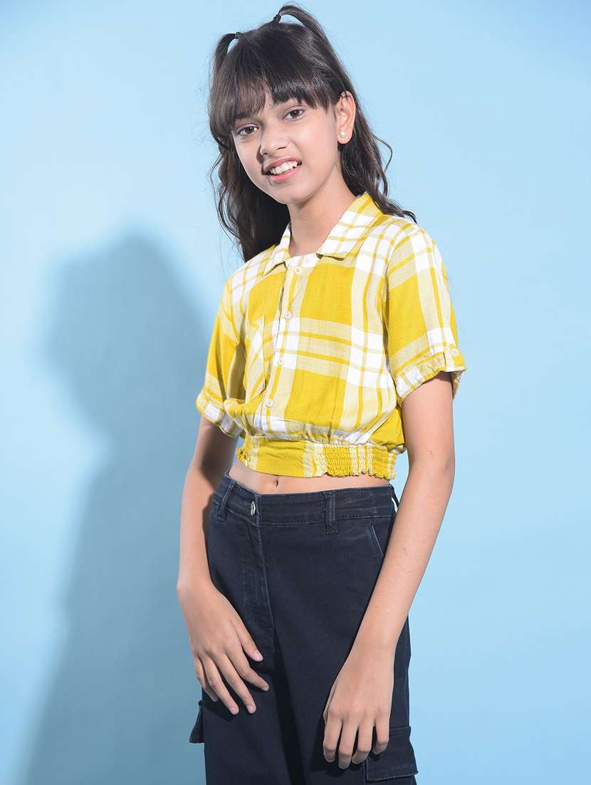 mustard viscose top