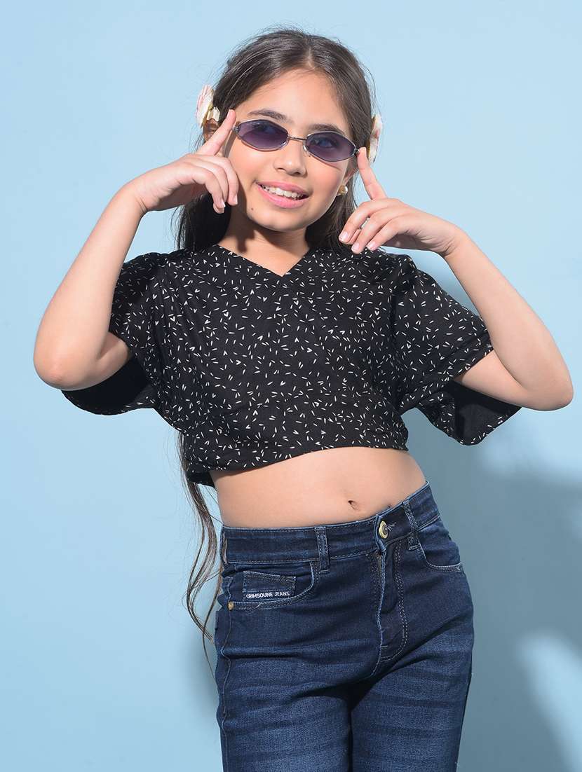 black viscose top