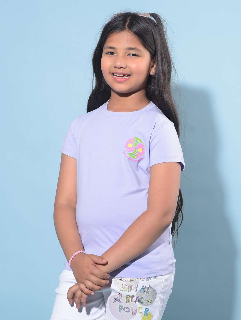 lavender cotton regular tee - 21247426 -  Standard Image - 1