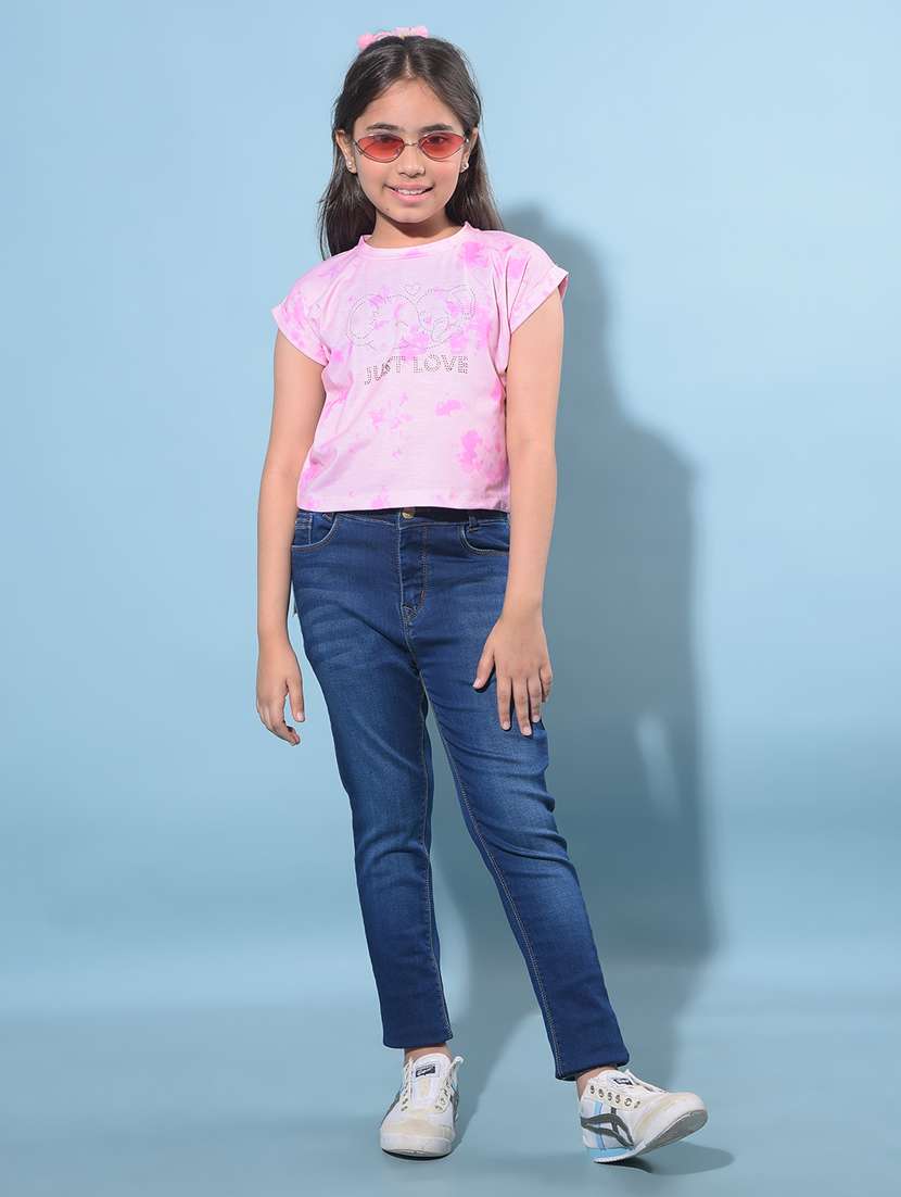 pink cotton regular tee - 21247431 - Standard Image - 4