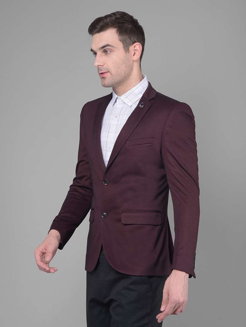 men long sleeved solid single breasted casual blazer - 21247437 -  Standard Image - 1