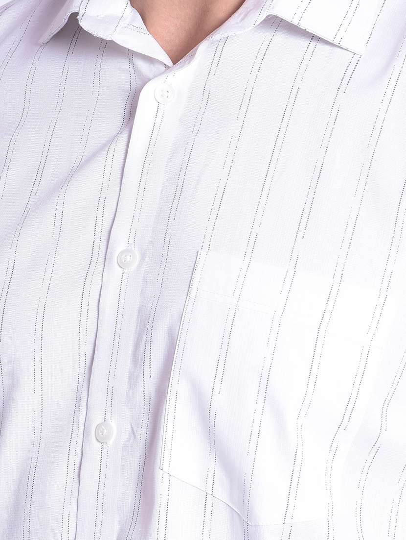 white striped casual shirt - 21247526 -  Standard Image - 4